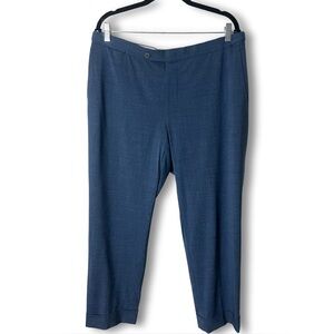 ISAIA Napoli - Men’s Comfort Project Blue Wool Silk Linen Trousers Italian - 52R